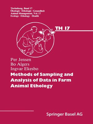 cover image of Methods of Sampling and Analysis of Data in Farm Animal Ethology